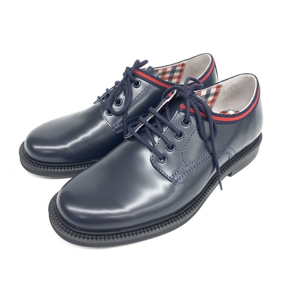 新品同様◇GUCCI グッチ レザーシューズ 29◇ ネイビー レザー