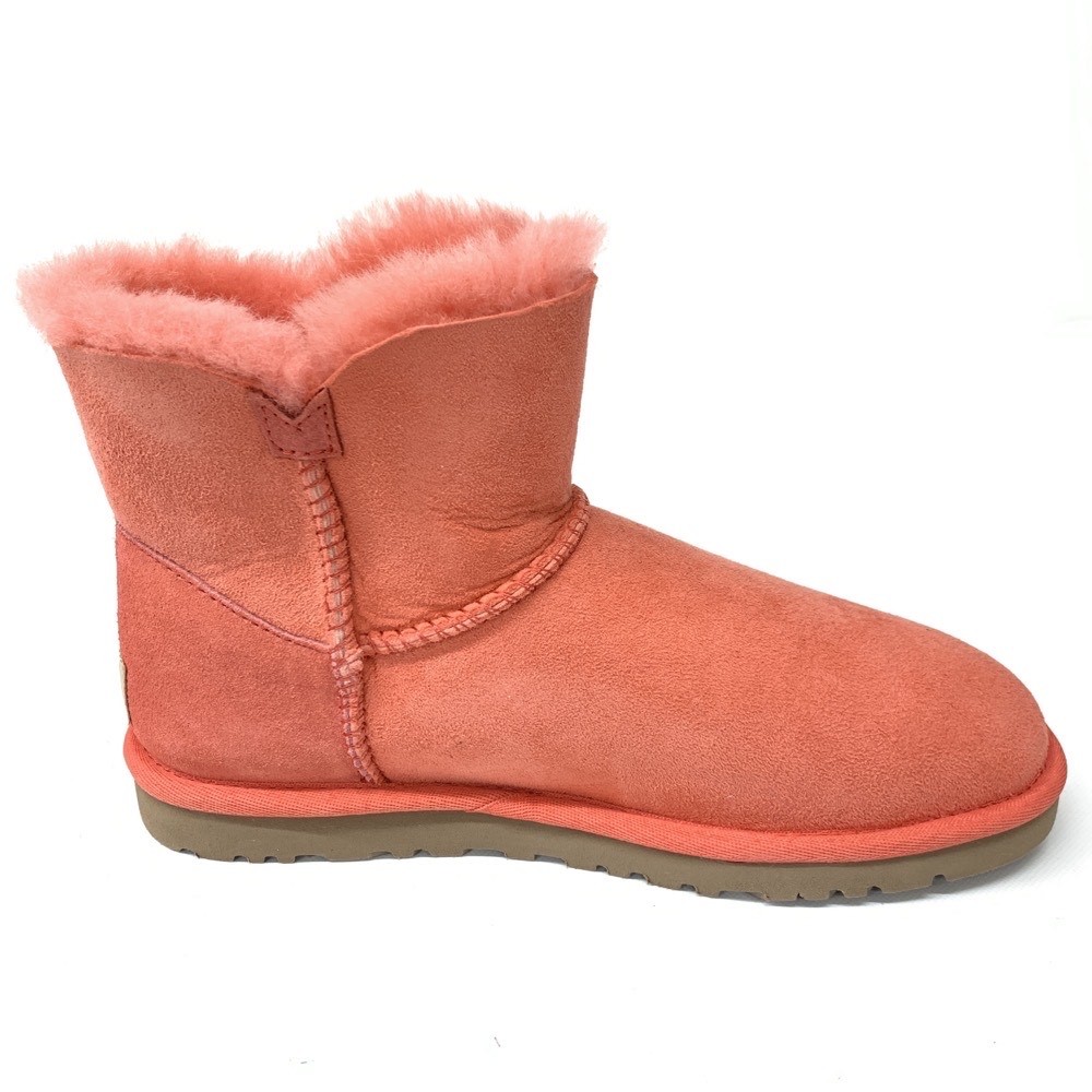 未使用品◇UGG アグ W MINI BAILEY ブーツ US6◇ ピンク ムートン