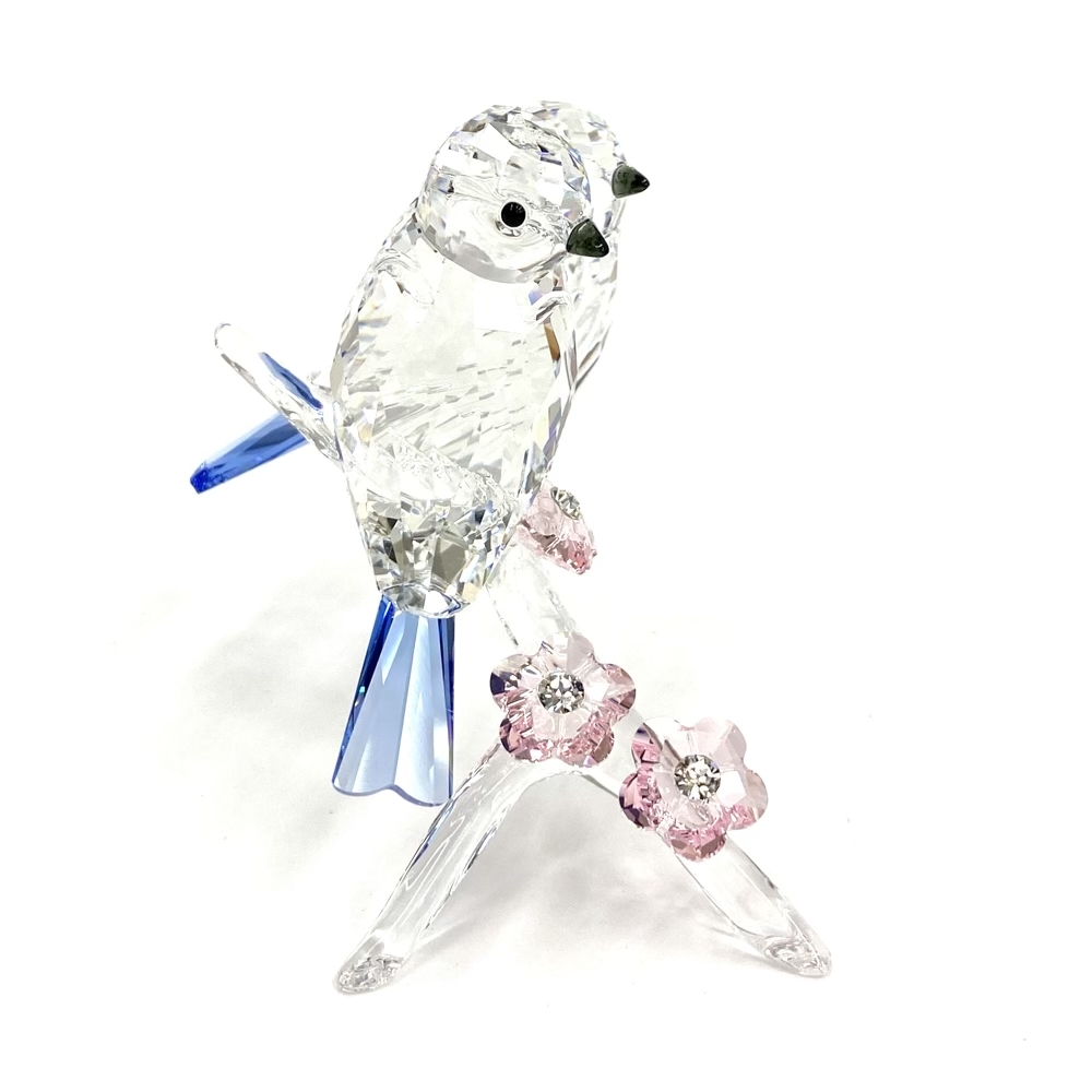新品同様◇SWAROVSKI スワロフスキー アオガラ Blue Tit フィギュリン
