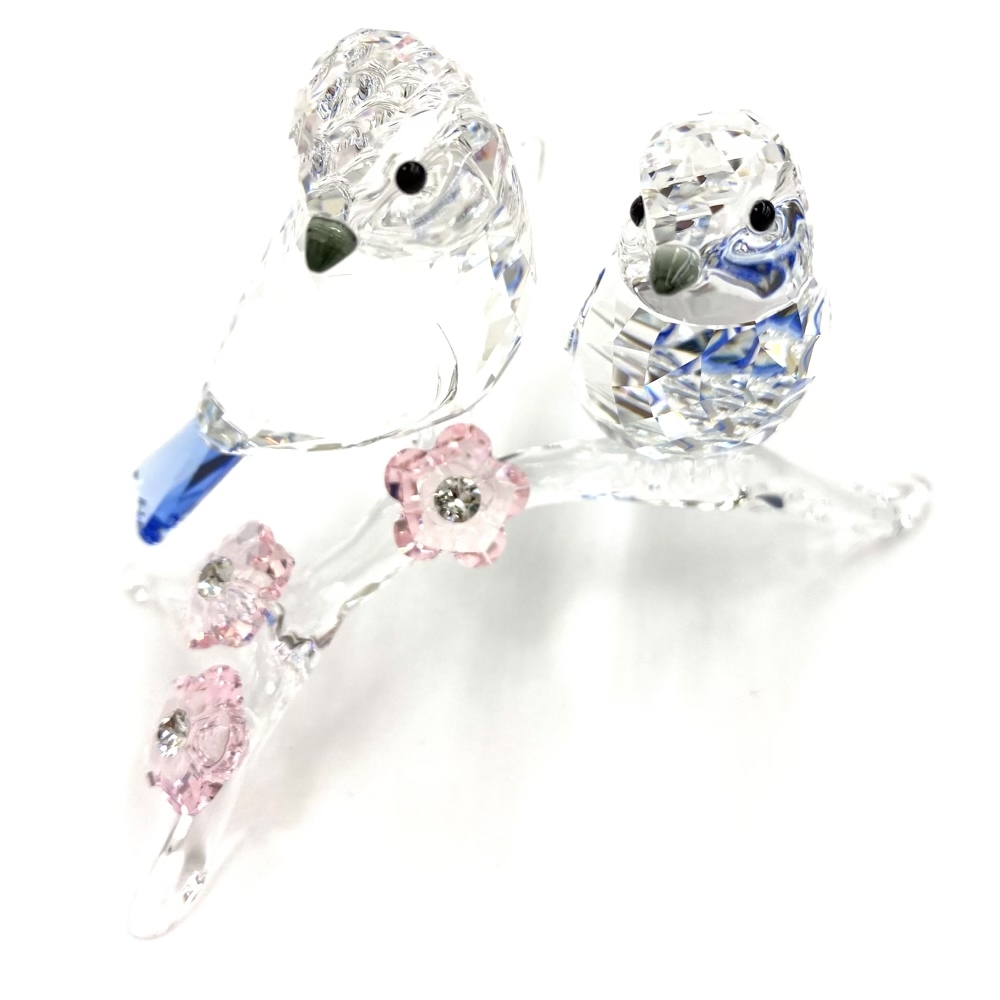 新品同様◇SWAROVSKI スワロフスキー アオガラ Blue Tit フィギュリン