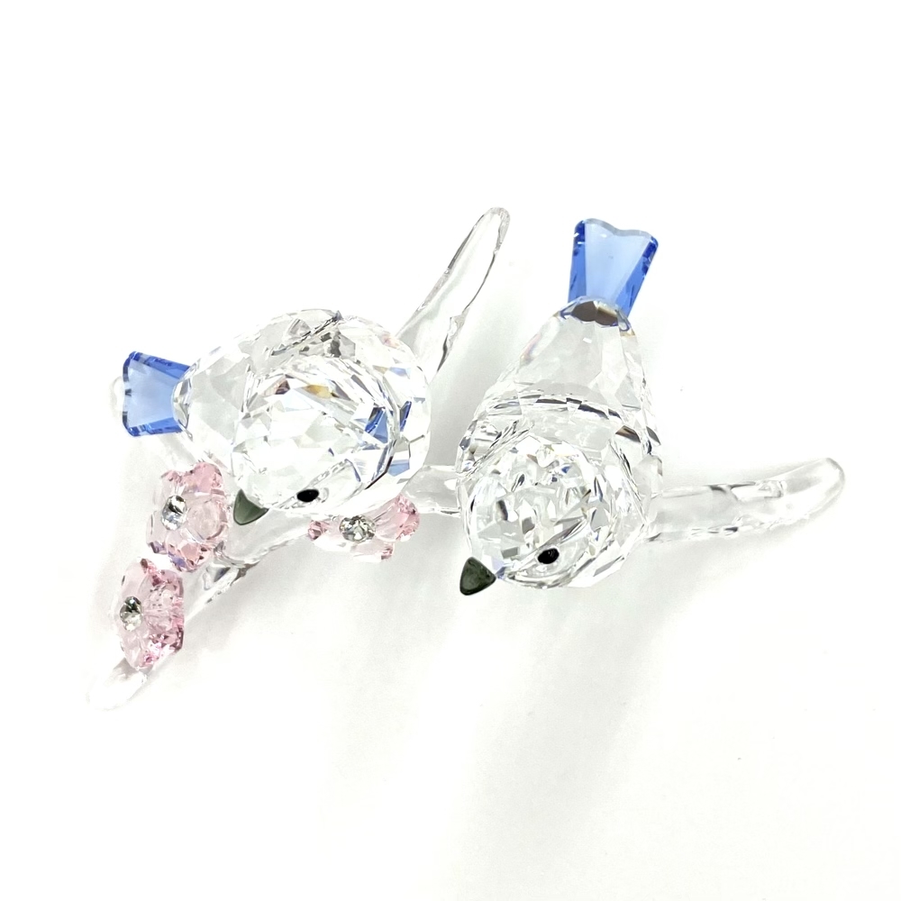 新品同様◇SWAROVSKI スワロフスキー アオガラ Blue Tit フィギュリン