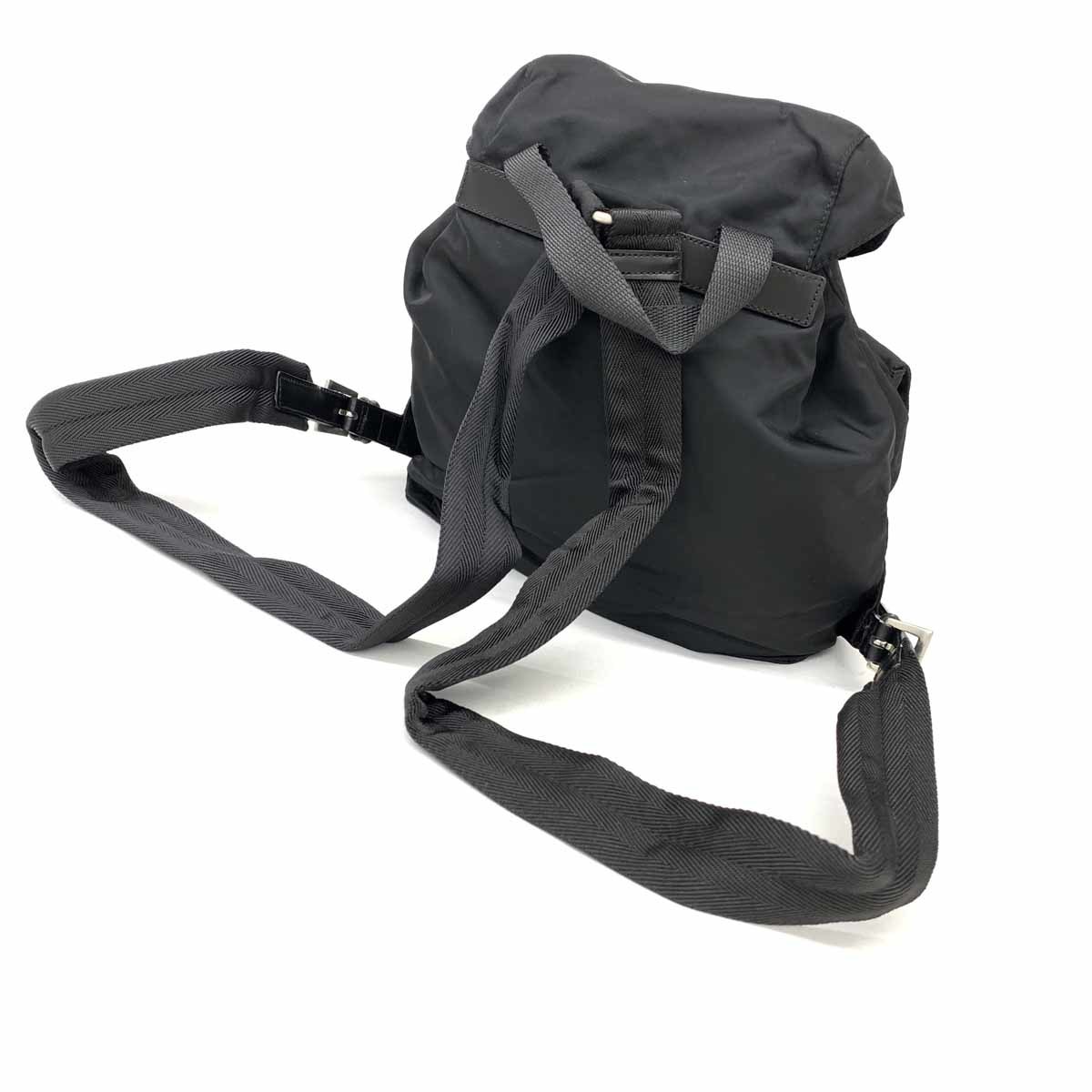 ◇PRADA プラダ リュックサック◇B6677 ブラック ナイロン レディース