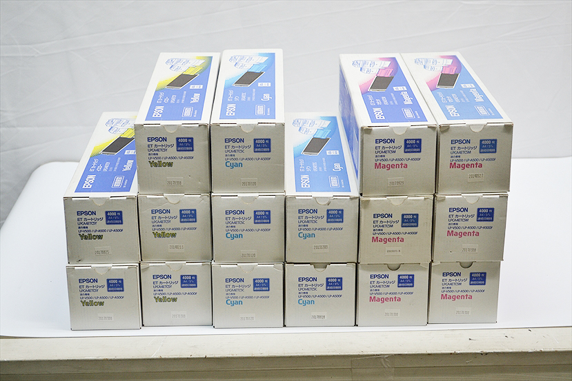  original Epson LP-V500/LP-A500/LP-A500F for toner LPCA4ETC5C 5ps.@LPCA4ETC5M 6ps.@LPCA4ETC5Y 5 pcs set 