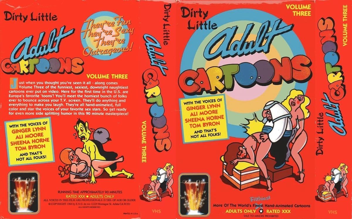 輸入品　激レア　Dirty Little Adult Cartoons Volume Three VHS by Hollywood Video, 1988