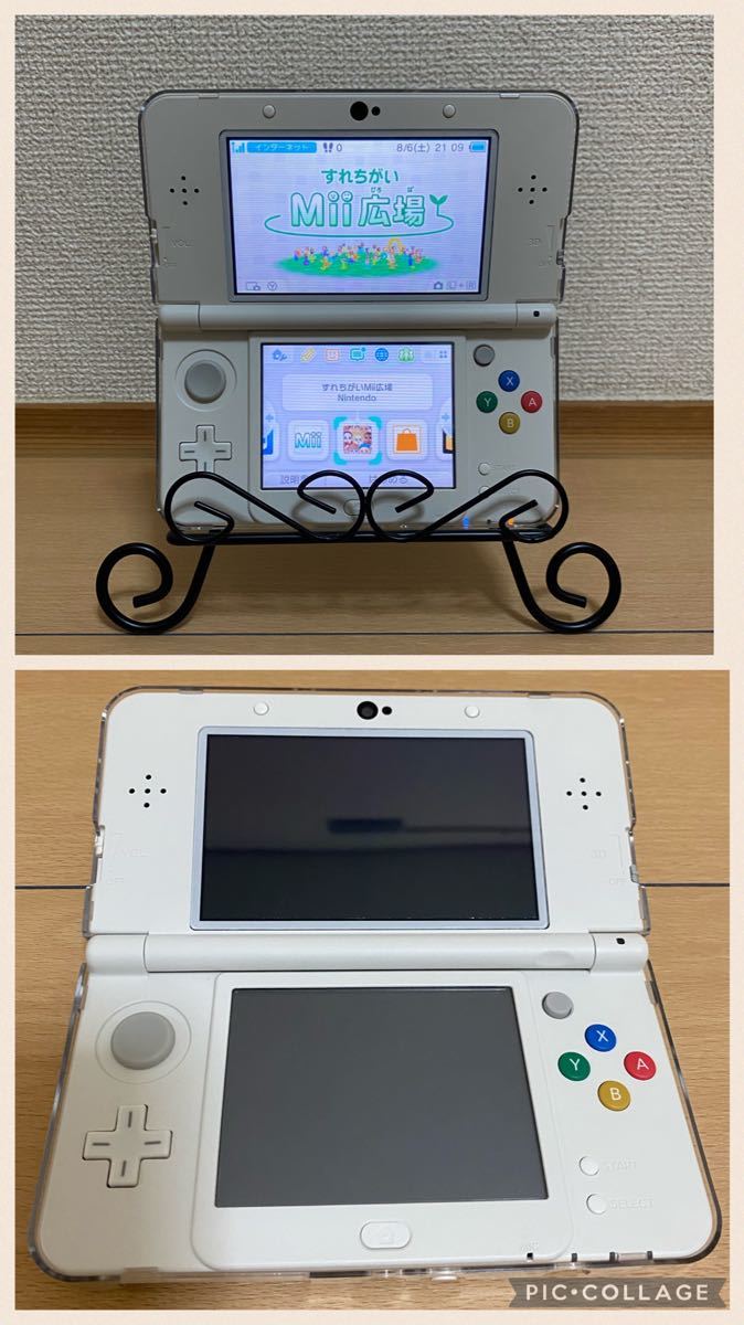 Newニンテンドー3DS きせかえプレート ホワイト 本体　new3ds 新品どうぶつの森プレート・クリアケース付き