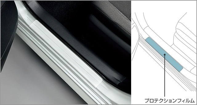 カローラツーリング/COROLLA TOURING 210系:純正 プロテクションフィルム(ロッカー)