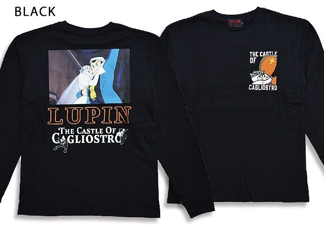 ルパン三世長袖Tシャツ◆サクラスタイルセレクション ブラックLサイズ LPN-2207 怪盗ルパン コラボ カリオストロの城 クラリス ロンT_画像1