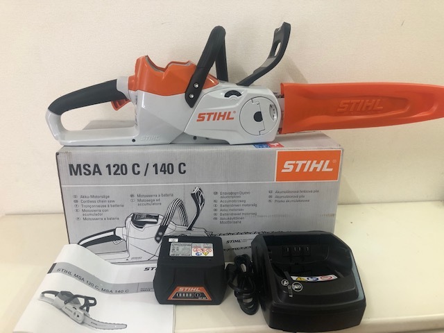1円スタート STIHL スチール バッテリーチェーンソー 充電式 MSA120C
