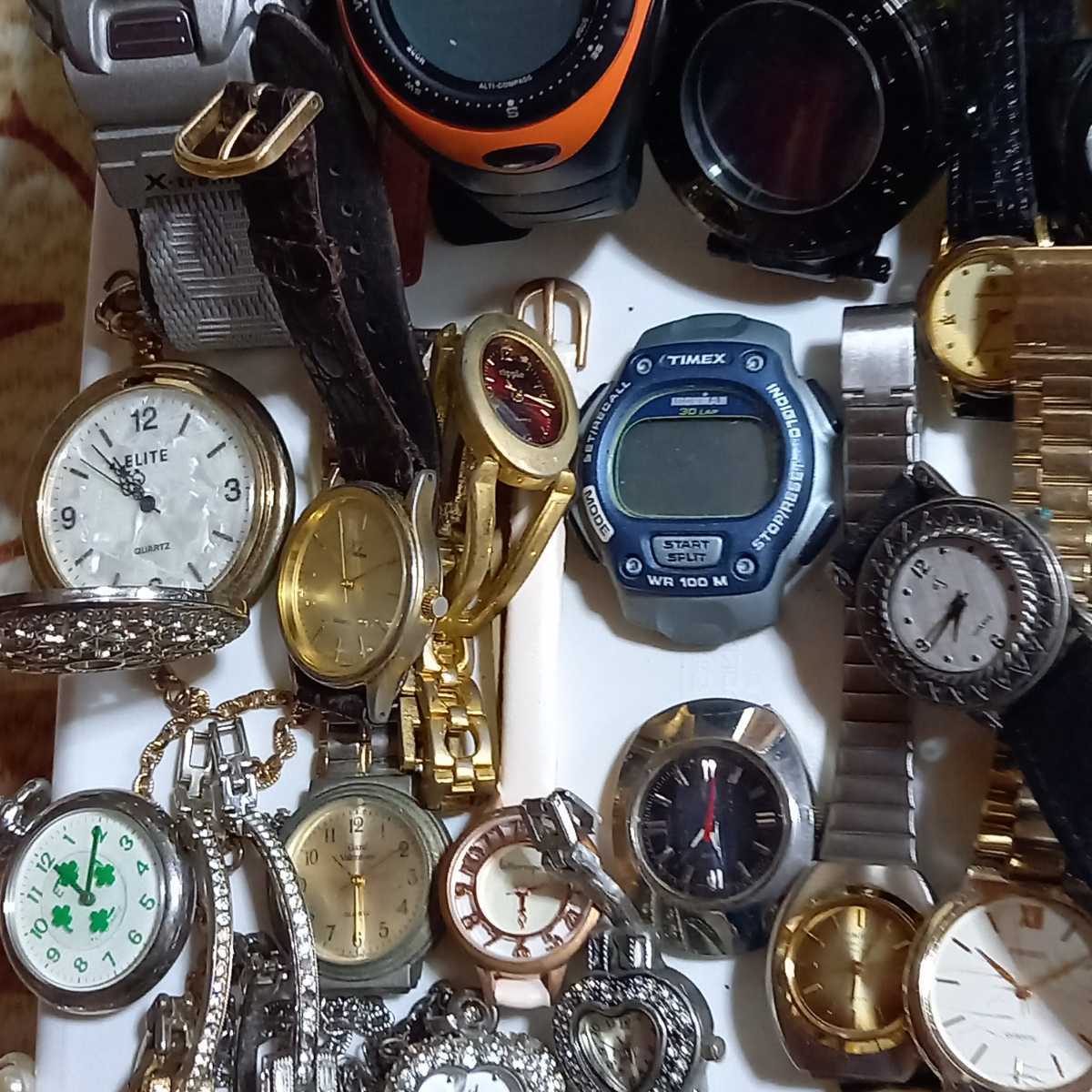 腕時計　まとめ売り　ジャンク　部品取り　中古品　CASIO CITIZEN SEIKO TIMEX G-SHOCK BARIGO ROMAGO SANDOZ メンズ　レディース　