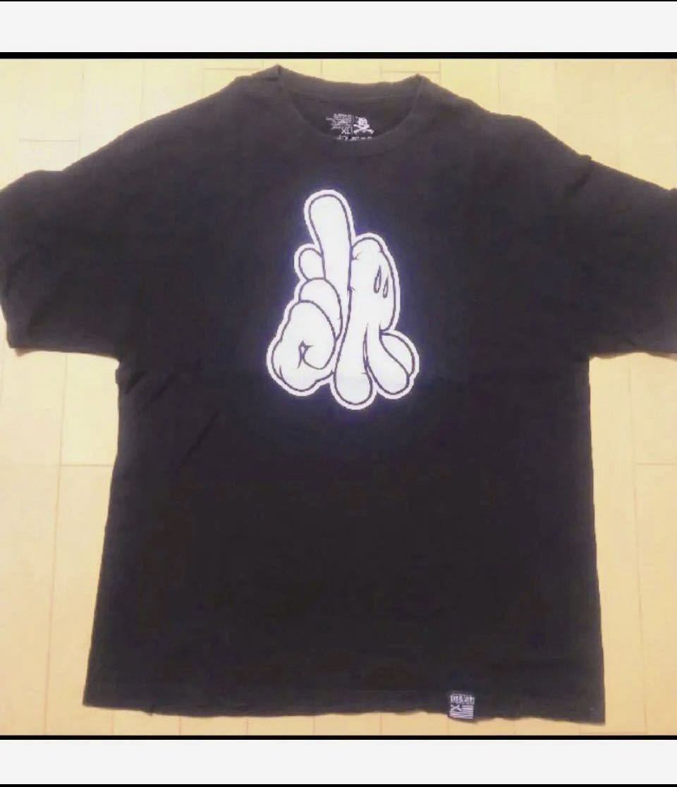 激安の DISSIZIT ! LA スタイル 半袖Tシャツ XL ロゴ 黒　USA アート 文字、ロゴ