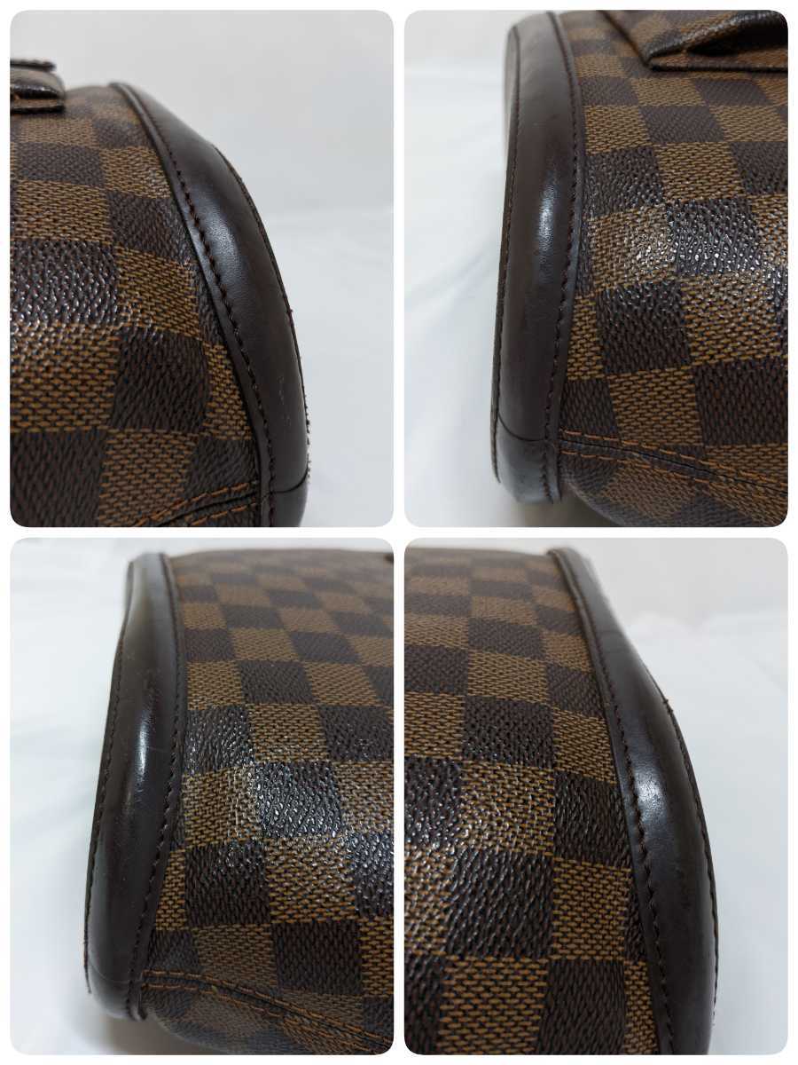 1円【極美品】LOUIS VUITTON ルイ・ヴィトン マノスクPM ダミエ エベヌ