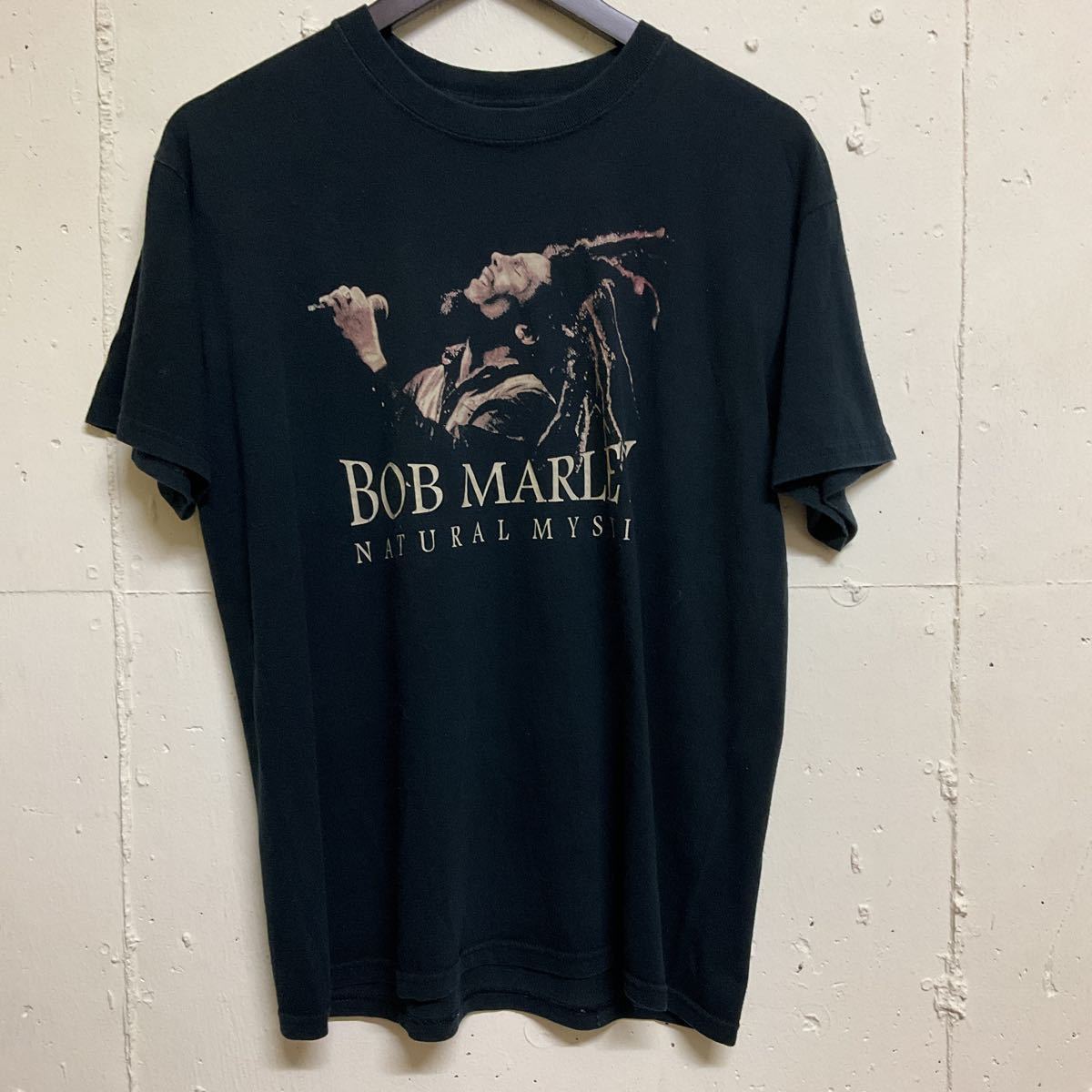 ボブマーリー BOB MARLEY NATURAL MYSTIC 古着 M 半袖Tシャツ プリントTシャツ 黒_画像1