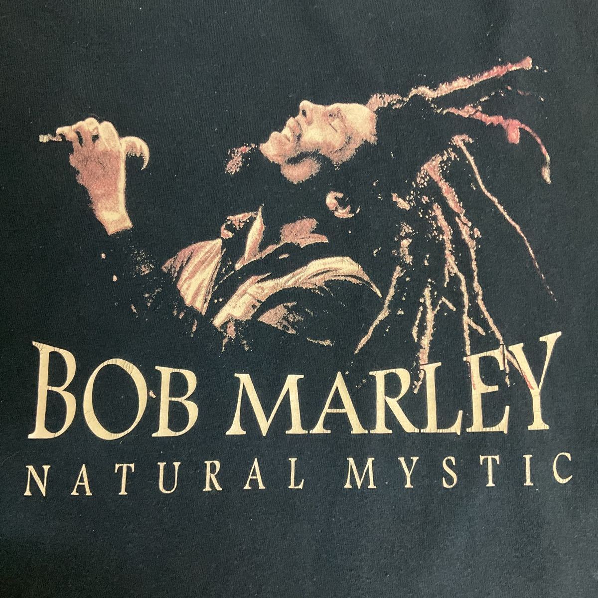 ボブマーリー BOB MARLEY NATURAL MYSTIC 古着 M 半袖Tシャツ プリントTシャツ 黒_画像3