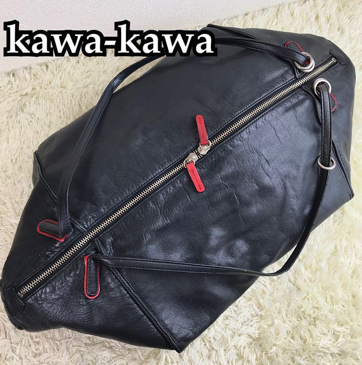 kawa-kawa カワカワ トートバッグ レザー 黒 - 通販 - csa.sakura.ne.jp