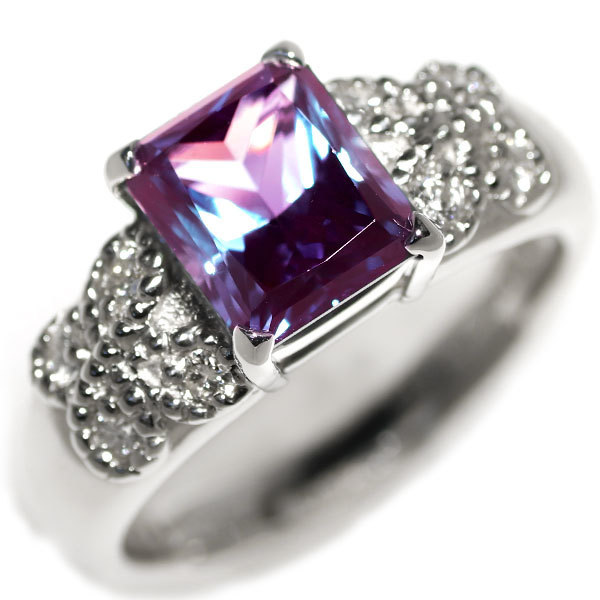 直販値下げ 美品 京セラ クレサンベール Pt900 再結晶アレキ2.63ct