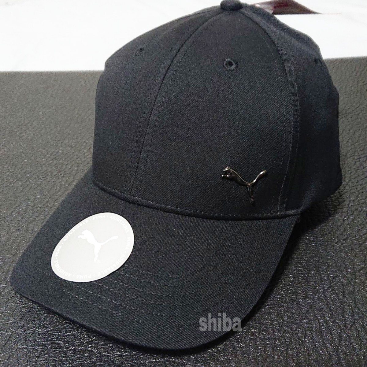 PUMA プーマ キャップ 帽子 ブラック 黒 海外モデル メタルキャットキャップ ユニセックス ワンサイズ フリーサイズ