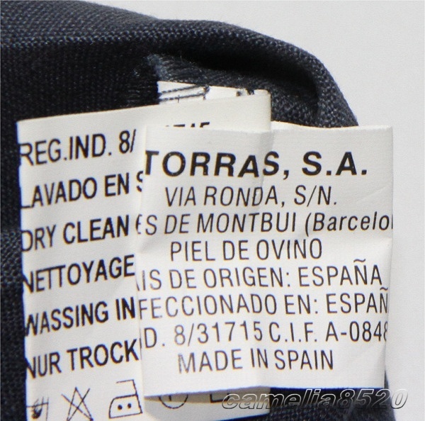 スペイン製 TORRAS トーラス 半袖 シャツ カジュアルフィット ネイビー100% リネン 麻 EU 48 サイズ L 未使用品 AA9139_画像5