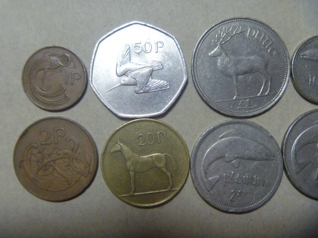 アイルランド 古銭 旧硬貨 コイン 10種 ポンド フローリン 2シリング ペンス ペニー 外国貨幣 外国銭 セット 同梱割引あり