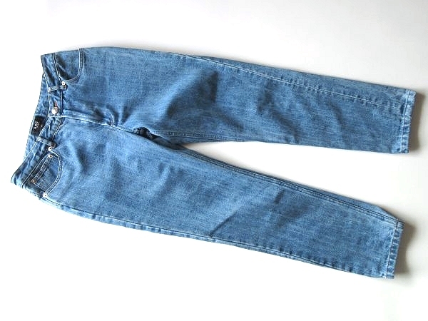 A.P.C. アーペーセー 2019SS JEAN 80’s コットンペーパー デニムパンツ 26 ライトインディゴ 定価30800円_画像2