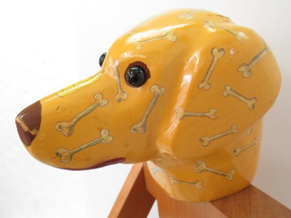 貴重品 ポールスミス wooden dog 店頭ディスプレイ用 木製人形 木彫りの犬 ドッグ_画像4