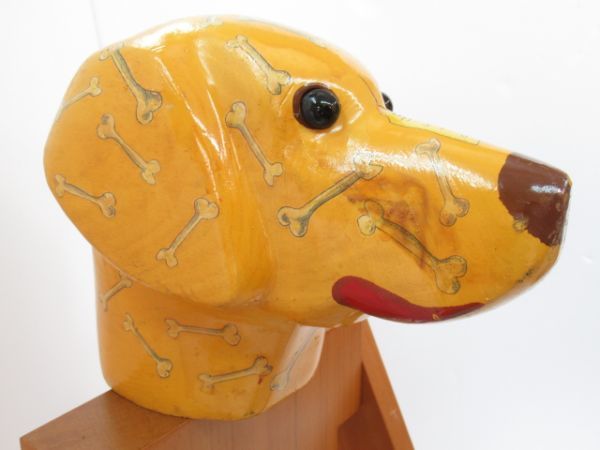 貴重品 ポールスミス wooden dog 店頭ディスプレイ用 木製人形 木彫りの犬 ドッグ_画像6