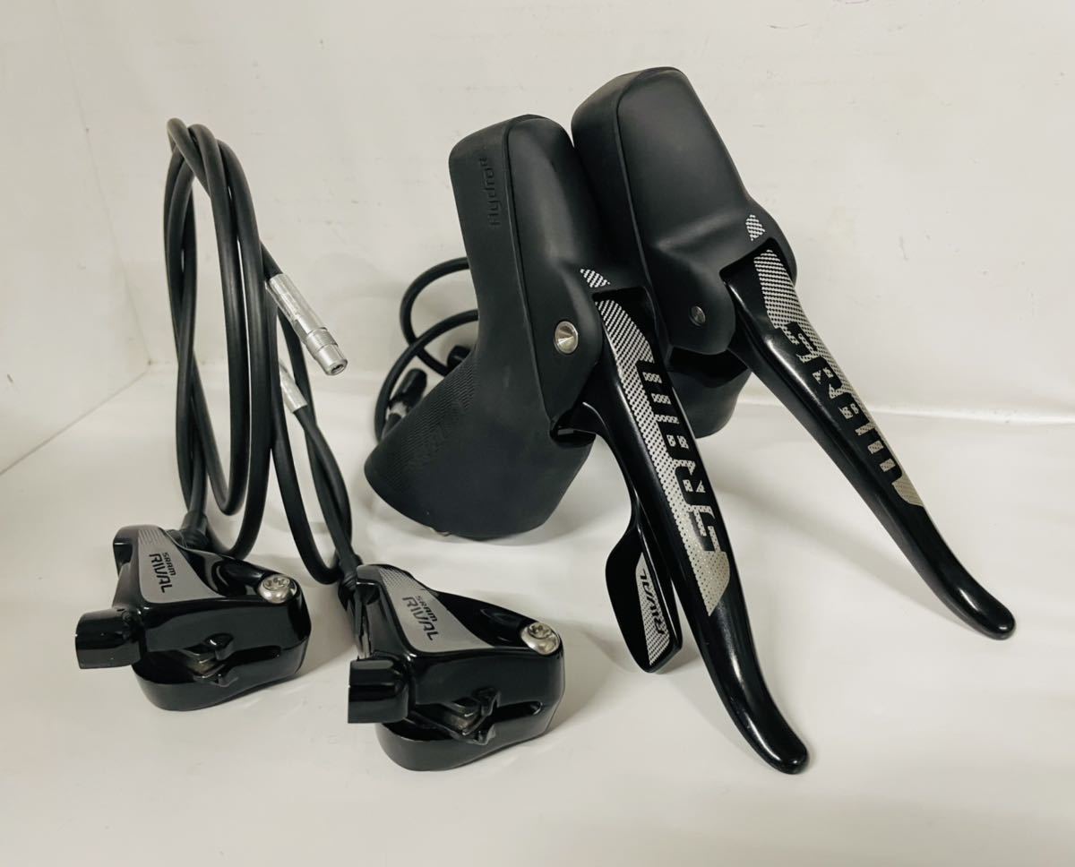 美品】SRAM rival1 油圧 レバー キャリパー セット フラットマウント