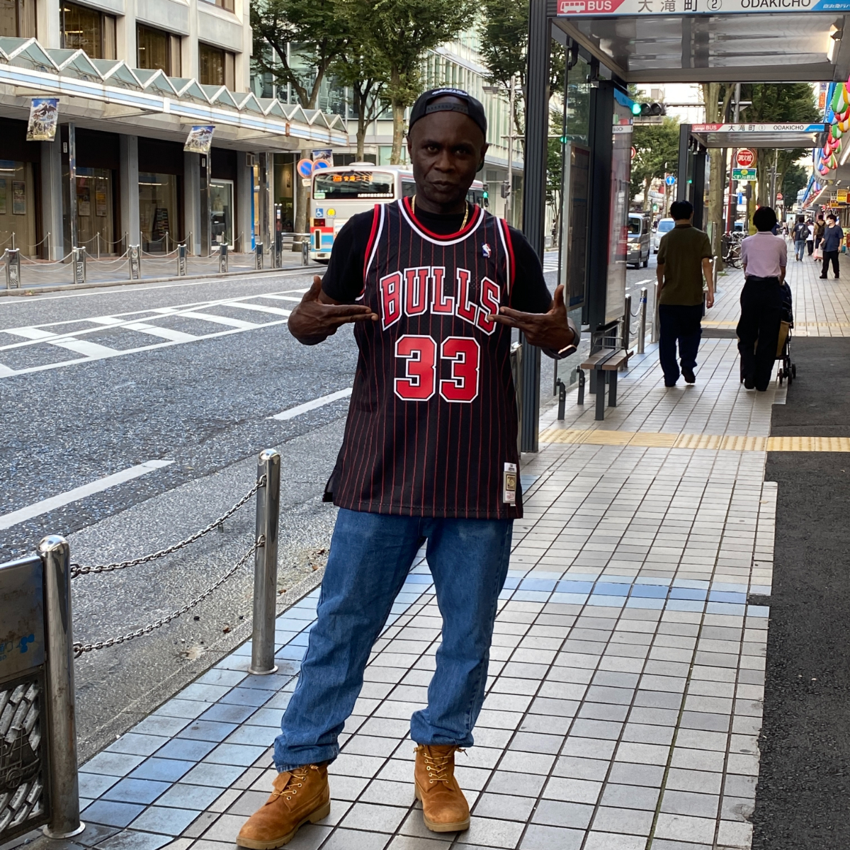 USA正規品 【L】 Mitchell＆Ness ミッチェル＆ネス NBA HWC シカゴ ブルズ Bulls スコッティ ピッペン PIPPEN ＃33 バスケシャツ 黒 赤_画像1