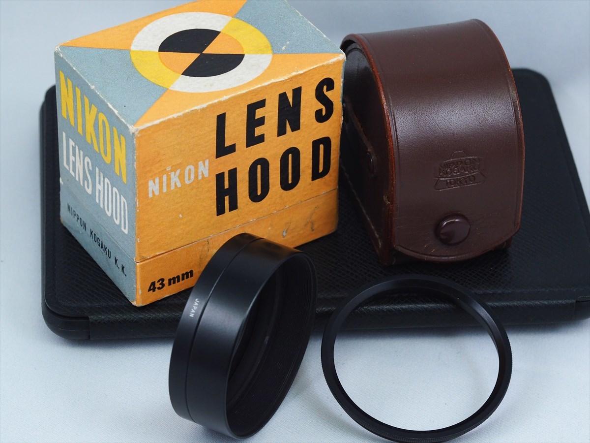 43mm 日本光学 Black paint lens HOOD NIPPON KOGAKU 黒塗り フード ニッコール 5cm 1.4 50 Nikon NIKKOR L39 ニコン S leica ライカ_画像1