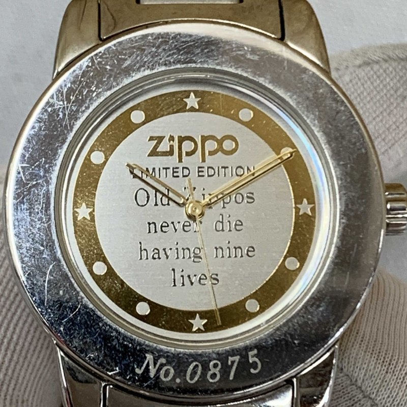 ヴィンテージ ZIPPO ミニ置き時計 - タバコグッズ