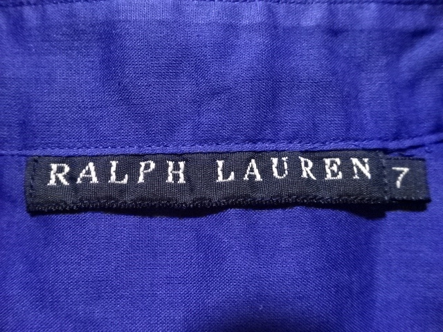 ●RALPH LAUREN ラルフローレン 七分袖シャツ 7●0825●_画像2