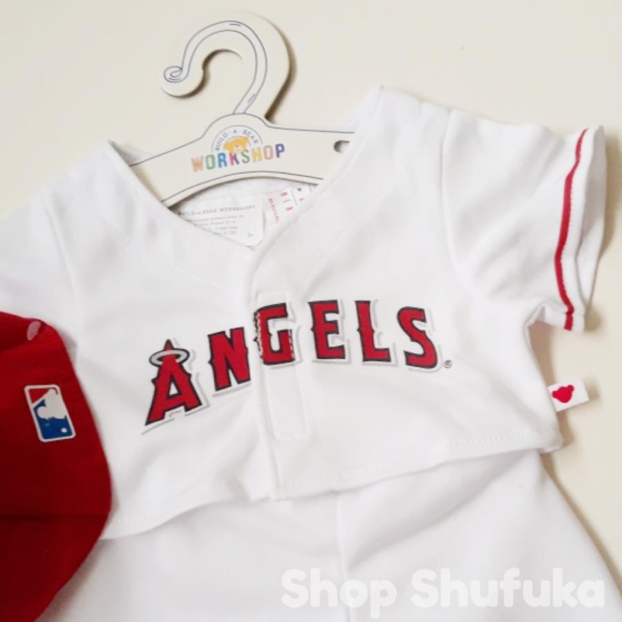 ビルドアベア★メジャーリーグ ロサンゼルス エンゼルス ユニフォーム テディベア ダッフィー クマ 野球 Los Angeles Angels Uniform 3点_画像3