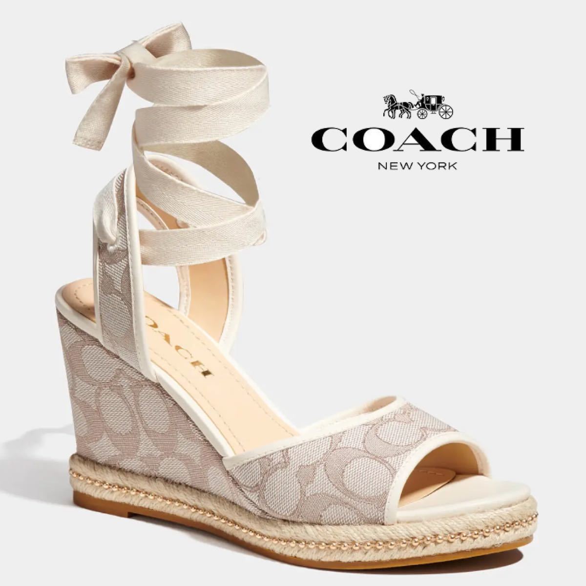 COACH コーチ レディース サンダル ヒール 24センチ|PayPayフリマ