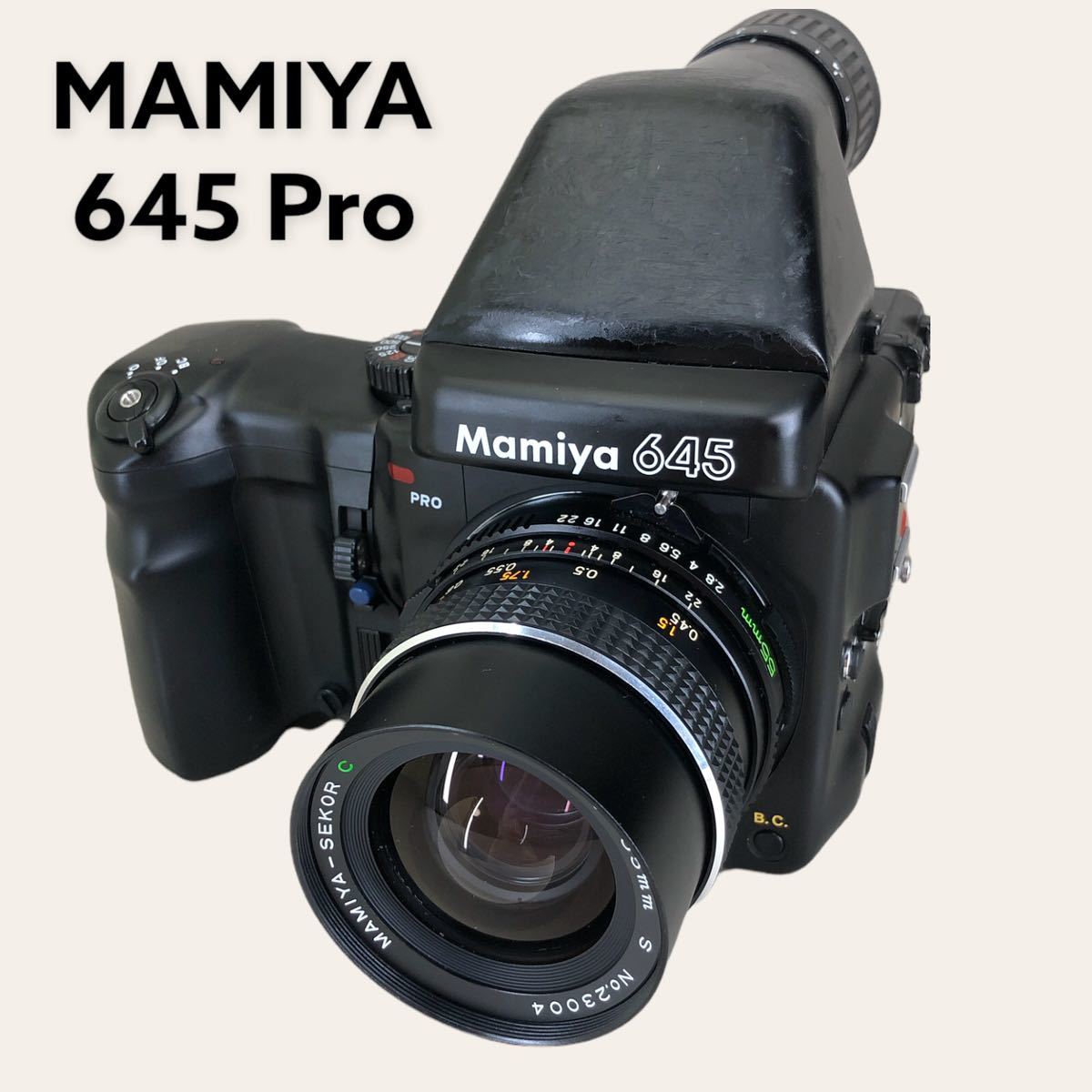 ☆ジャンク☆【 MAMIYA 645 Pro 】マミヤ645プロ 中判一眼レフカメラ
