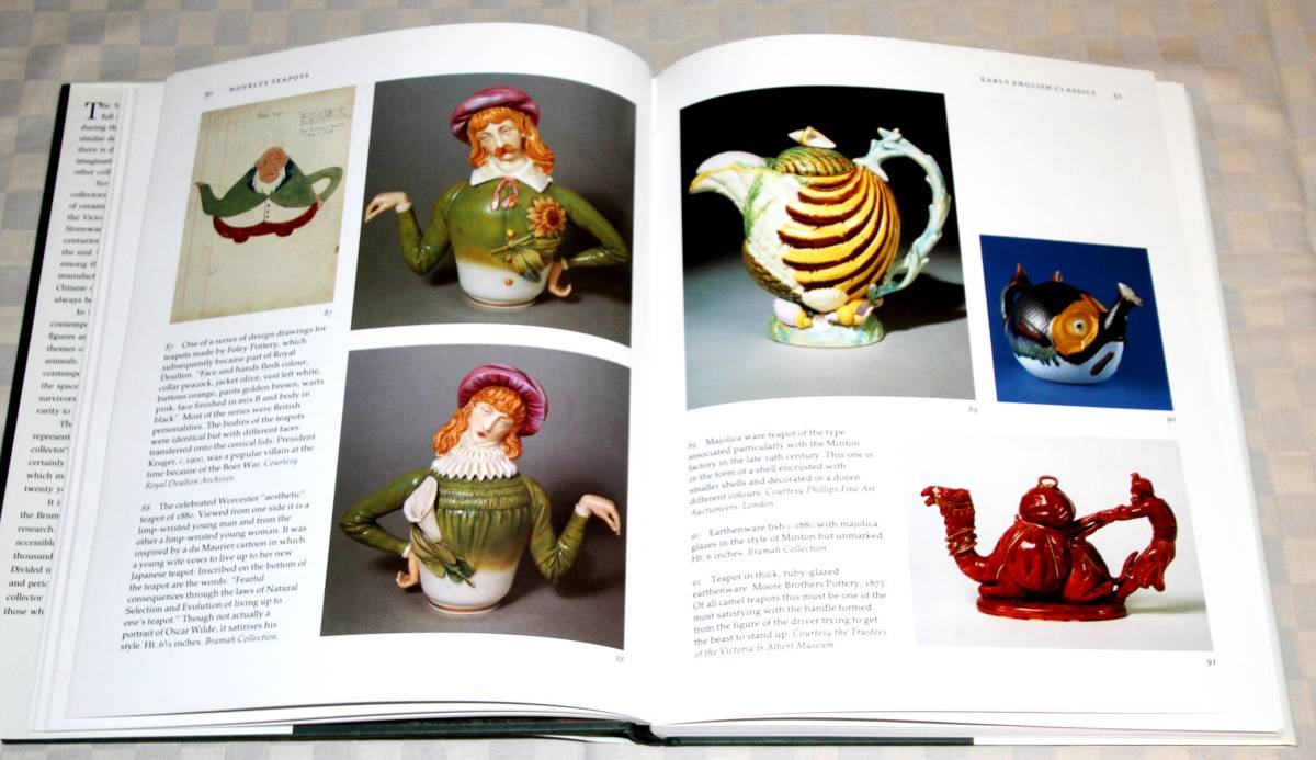 洋書　Novelty Teapots: Five Hundred Years of Art and Design　斬新なティーポット： 500年にわたる芸術とデザイン 1992年　中古本_画像7