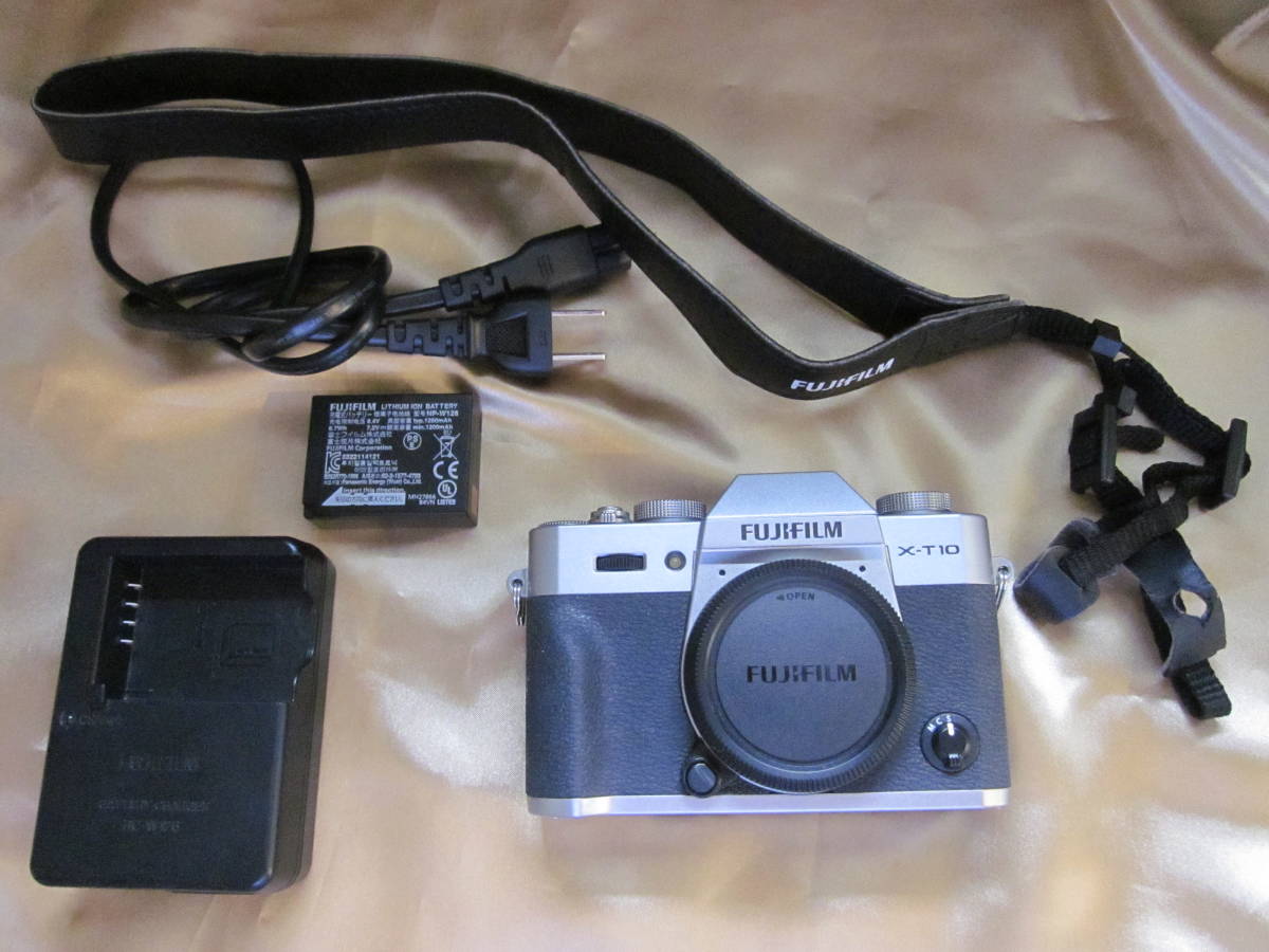 中古品 富士フイルム Xシリーズ FUJIFILM X-T10 ボディ(シルバー ...