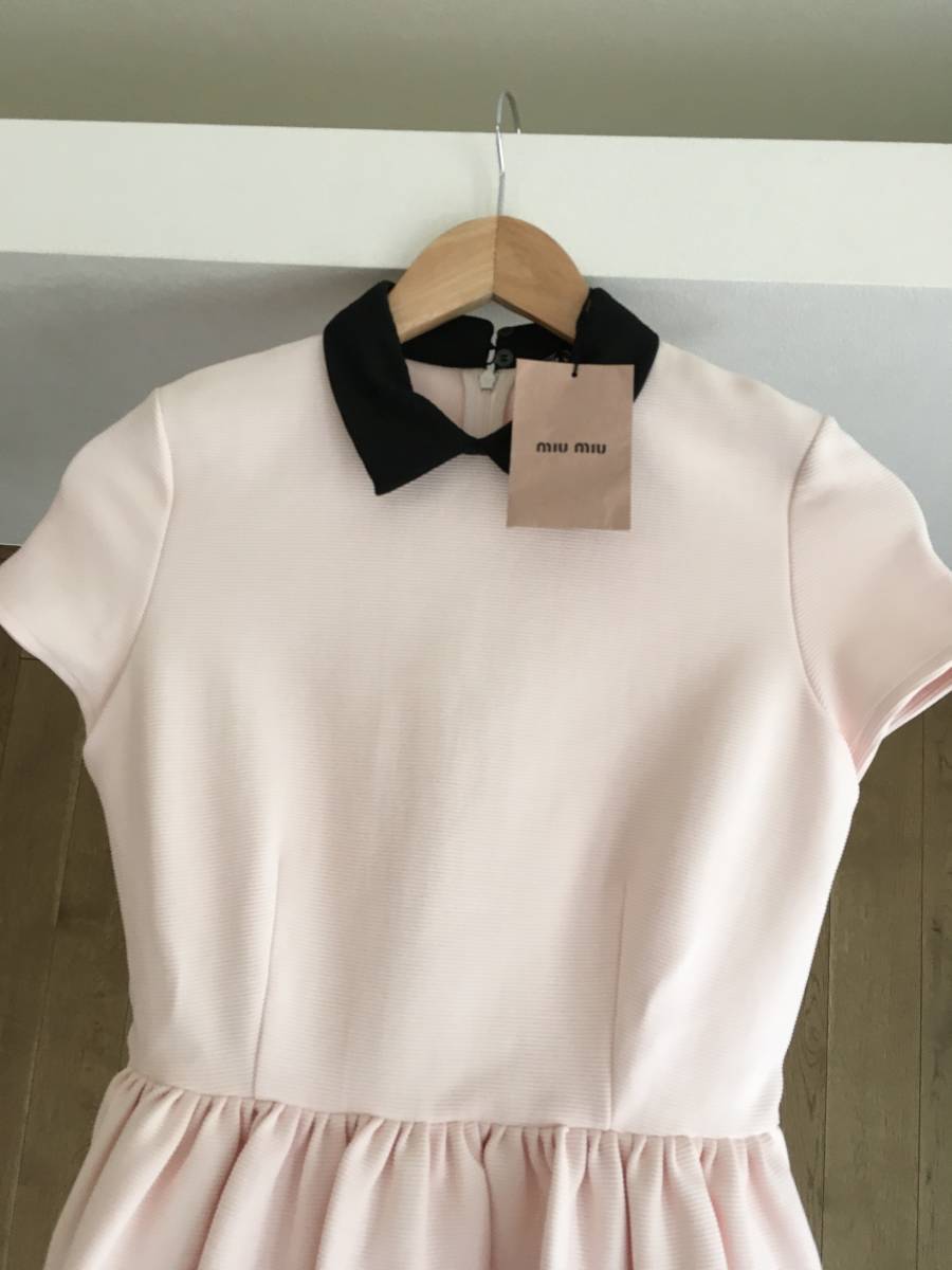 新品 miu miu ミュウミュウ 襟付き ワンピースS | web.hauscenter.com.bo