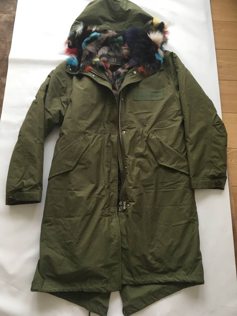 極美品 イヴサロモン YVES SALOMON ファー モッズコート34 | incalake.com