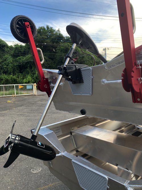 ゴムボ・アルミボート用の80cmショートシャフトのハンドモーター ゴムボ・アルミボート用の80cmショートシャフトのハンドモーター