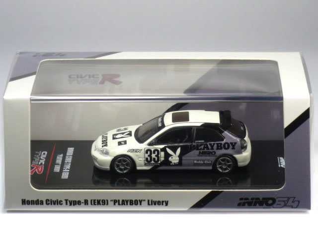 1/64 ホンダ シビック TYPE-R (EK9) PLAYBOY No.33 (IN64-EK9-PB)_画像1