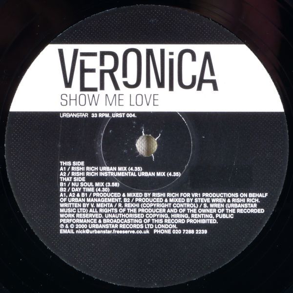 ■Veronica（ヴェロニカ）｜Show Me Love ＜12' 2000年 UK盤＞_画像5