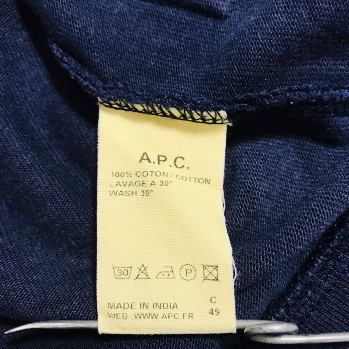 A.P.C. A.P.C. bus k shirt type cotton tunic Mini One-piece navy France S