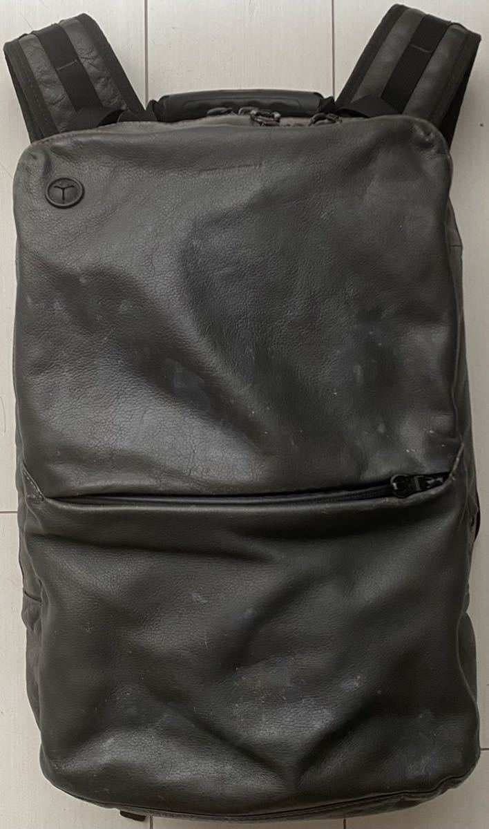 送料無料 BROSKI AND SUPPLY HUB4 umbrella WATER PROOF ALL LEATHER オール レザー 本革 防水 リュック バックパック バッグパック グレー_画像2