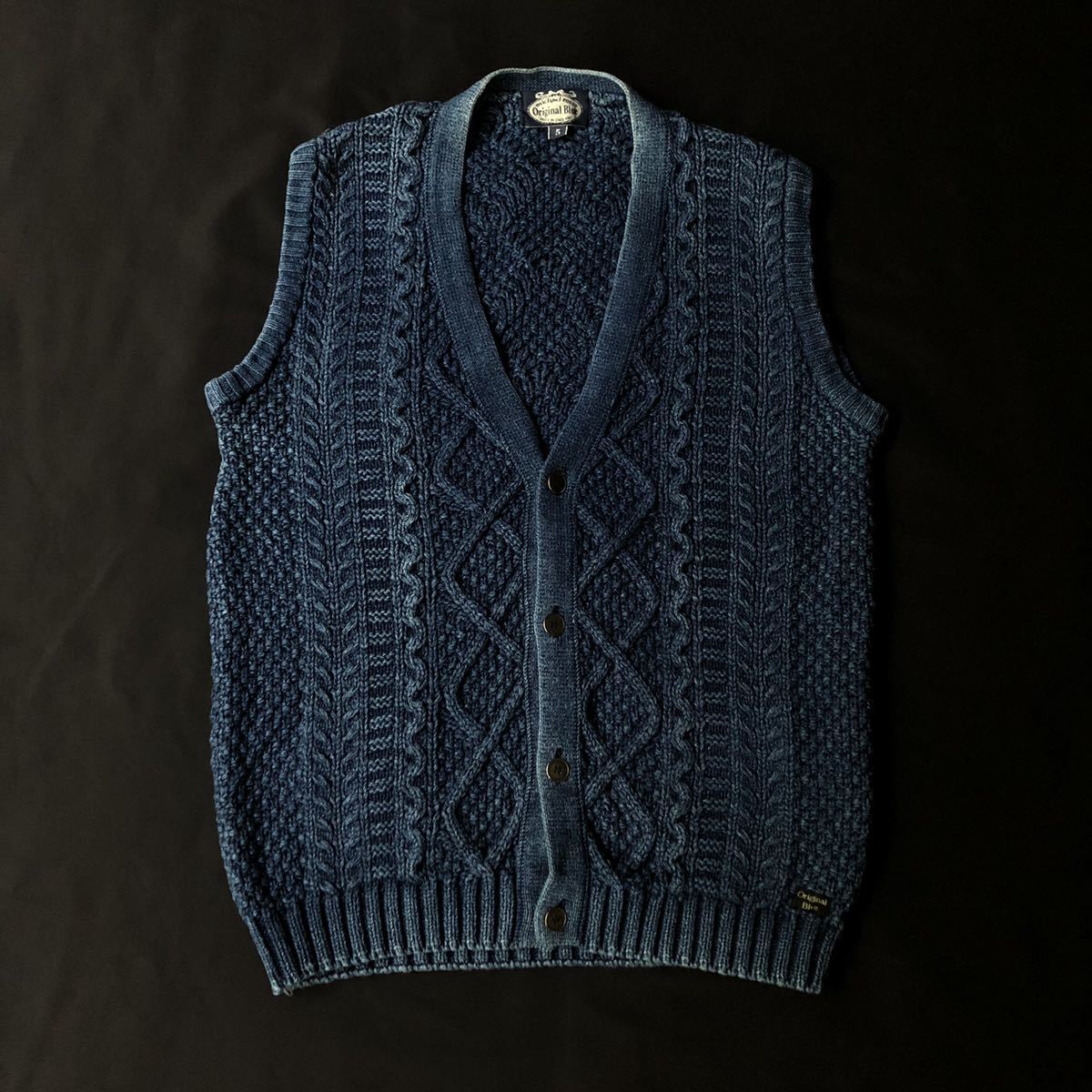 90s Michael Ross Original Blue England製 Cotton Indigo Fisherman