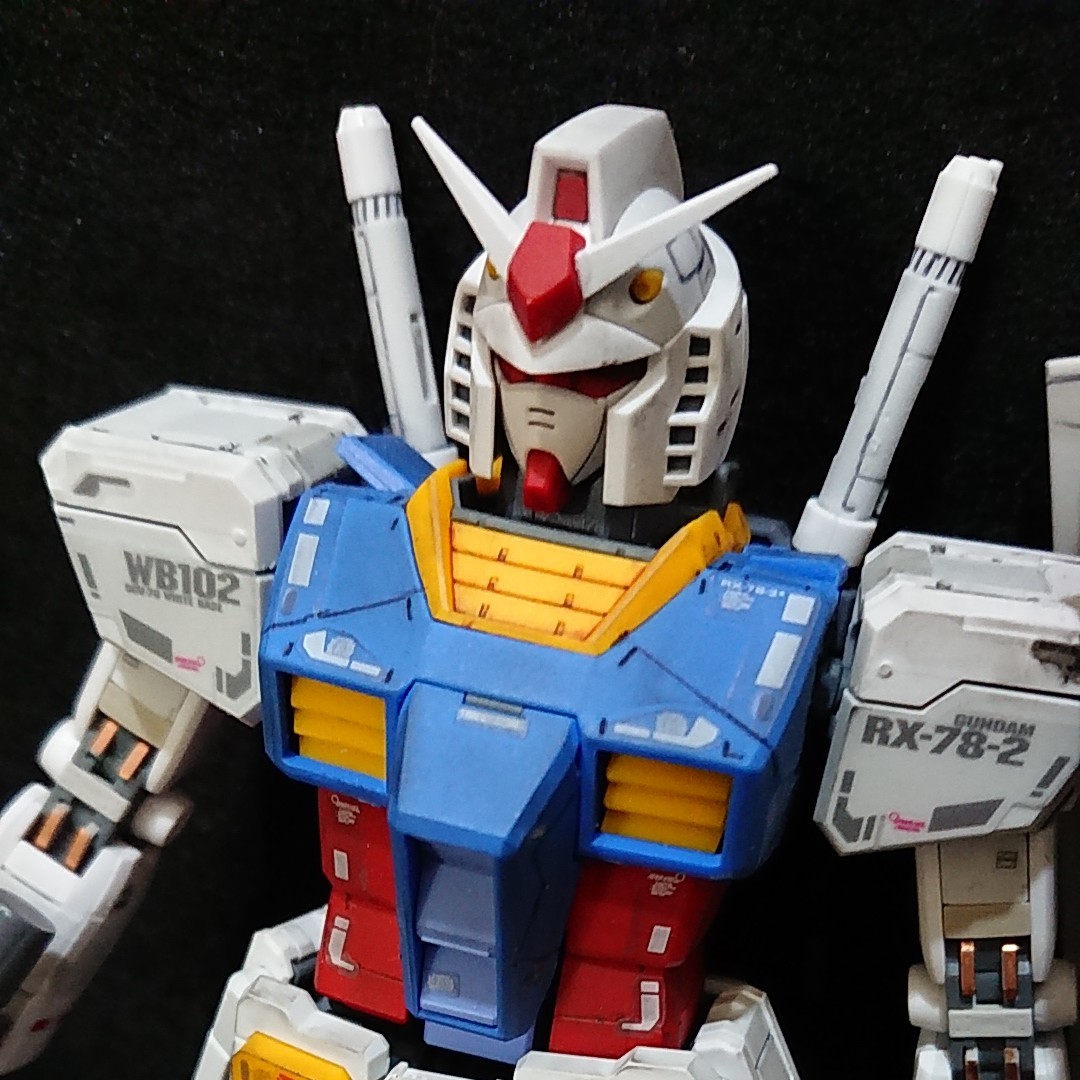 MG 1/100 RX-78-2 ガンダムVer.3.0 ガンプラ 完成品 ウェザリング 塗装済み