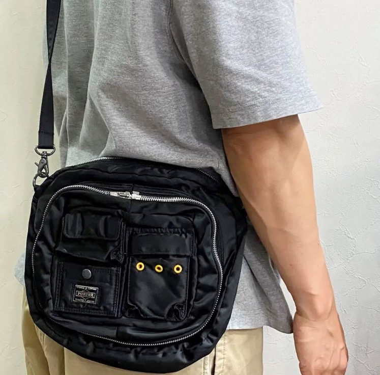 ポーター タンカー 2way ショルダー バッグ ラウンド オーバル 型