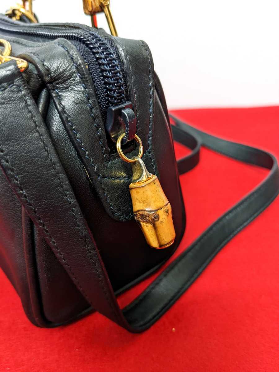 驚きの値段で 美品 極希少 Gucci バンブー2wayミニボストンバッグ