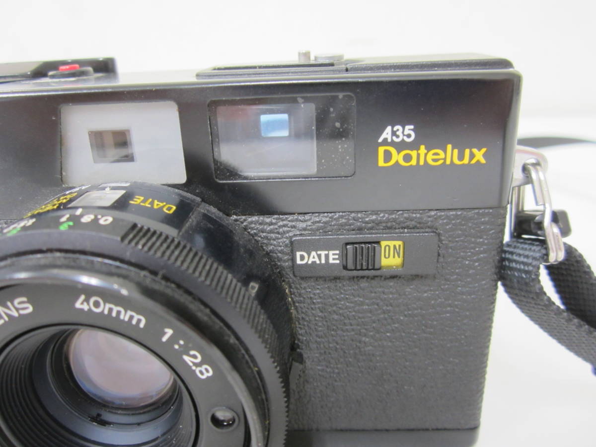 Canon キャノン A35 Datelux フィルム カメラ 40mm 1:2.8 ジャンク扱いで 激安1円スタート_画像3
