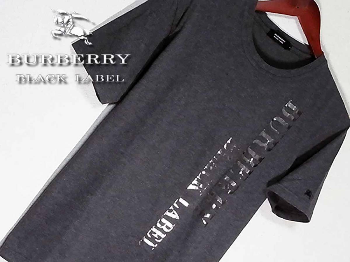 希少Lサイズ!極美品!BIGロゴプリント グレー Tシャツ ナイト刺繍入