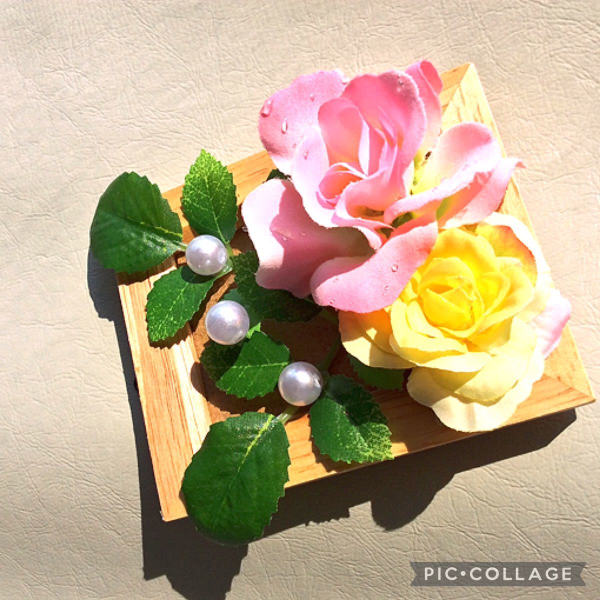 * flower arrangement pink rose * ornament decoration interior artificial flower ornament pearl 