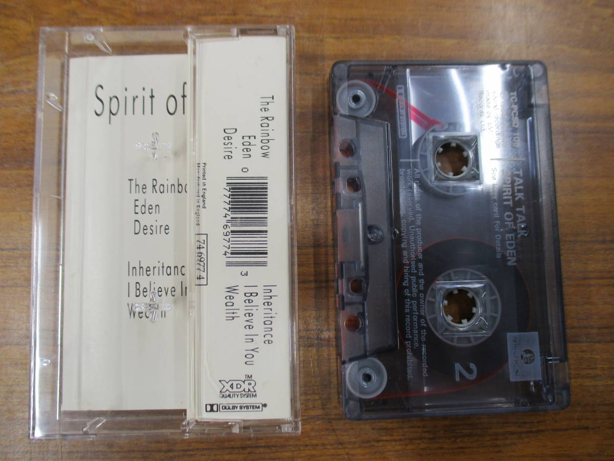 S-2751【カセットテープ】UK版 TALK TALK Spirit of Eden / TCPCSD 105 / トーク・トーク スピリット・オブ・エデン / cassette tapeの画像2